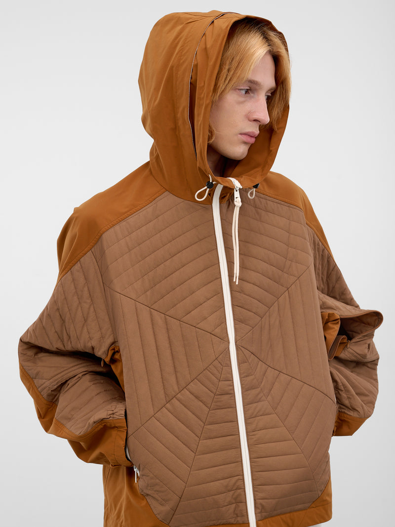 Curry Quilted Radiant Hybrid Windbreaker (26E96MRU11-290-CURRY)
