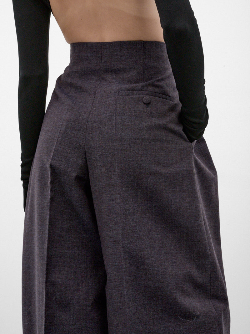 Ink Wide Pleated Trousers (26F1PA05291042-PA0529-INK-MELA)