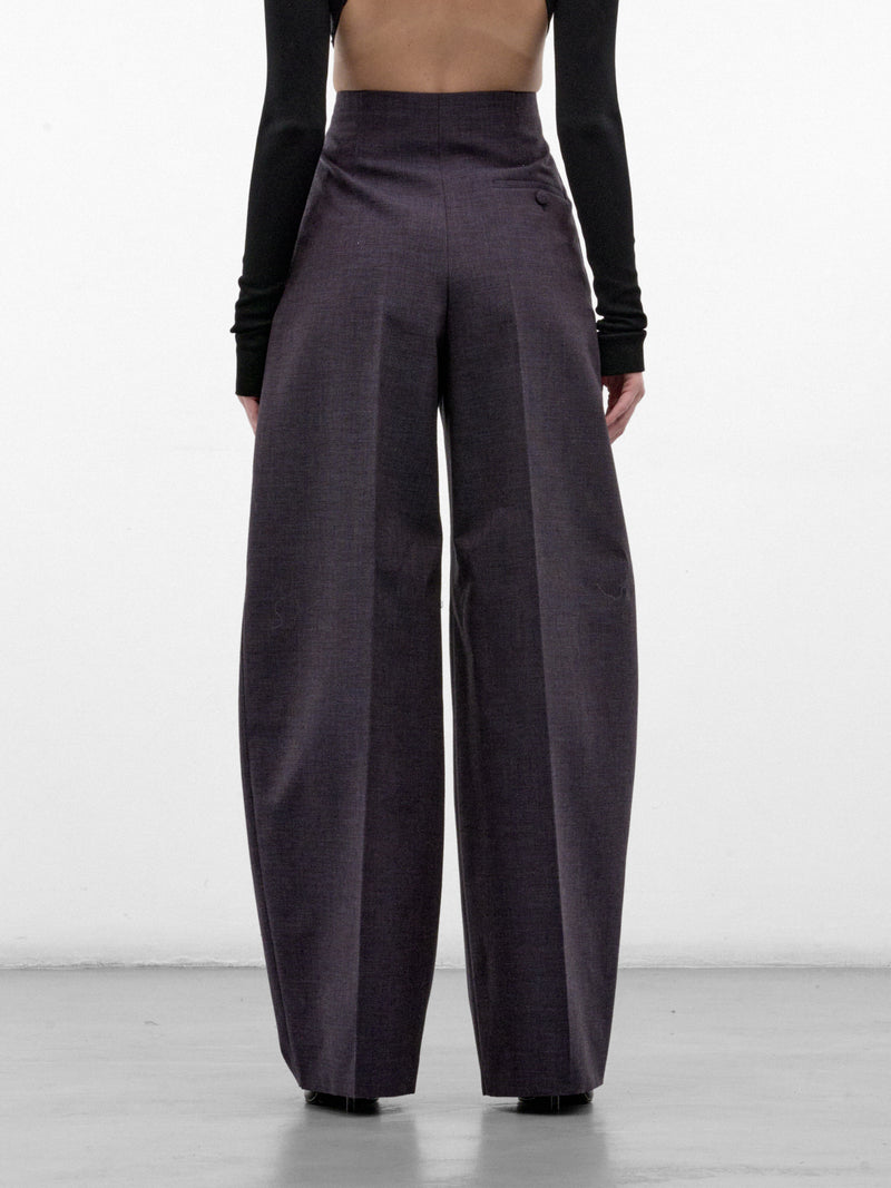 Ink Wide Pleated Trousers (26F1PA05291042-PA0529-INK-MELA)