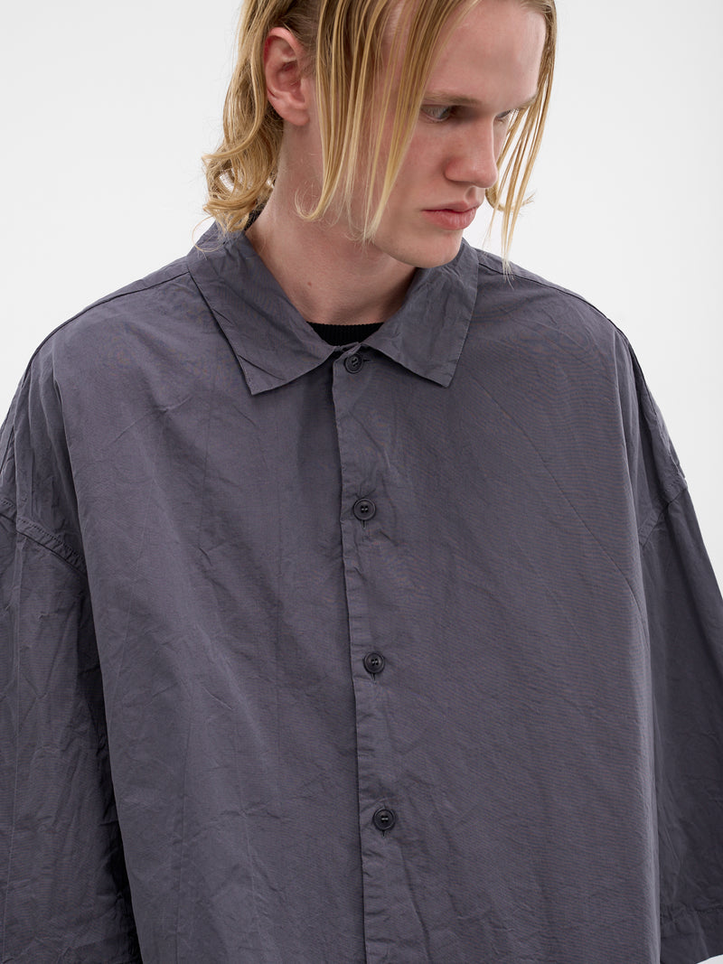 Gray Cotton Mili Volume Shirt (26HC320-GREY)
