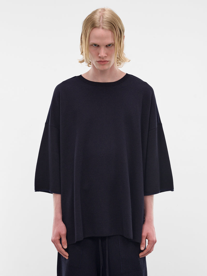 Navy Softy Cotton-Wool Tee (26HK042-NAVY)