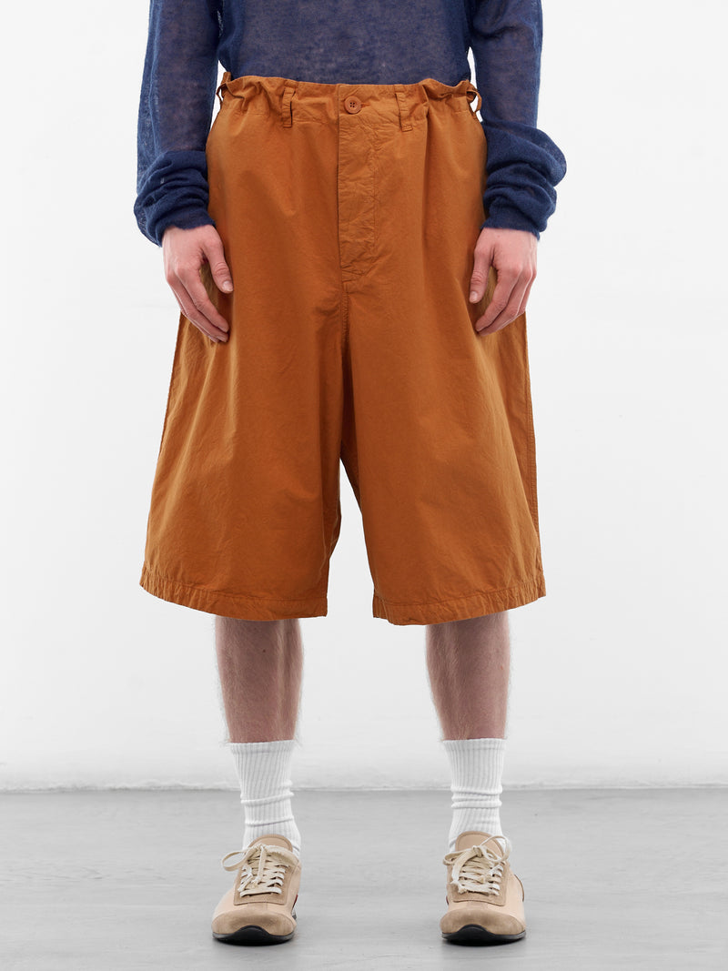Copper Cotton Abelo Baggy Shorts (26HP302-COPPER)