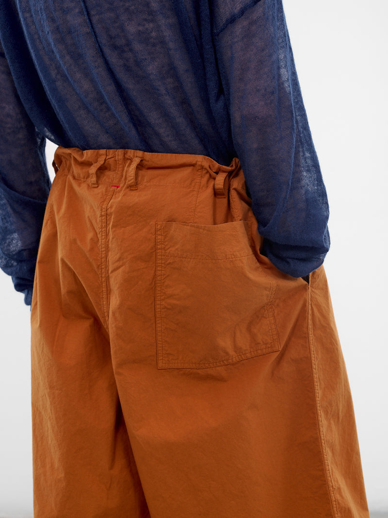 Copper Cotton Abelo Baggy Shorts (26HP302-COPPER)