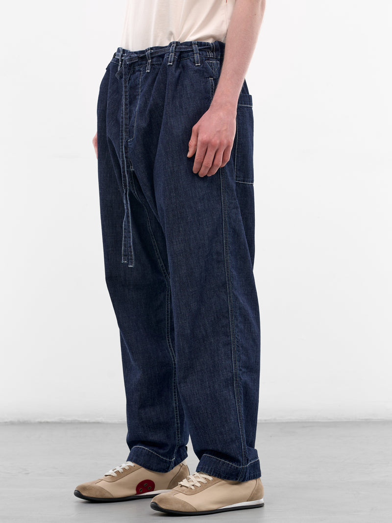 Indigo Denim Tie Me Up Pants (26HP307-INDIGO)