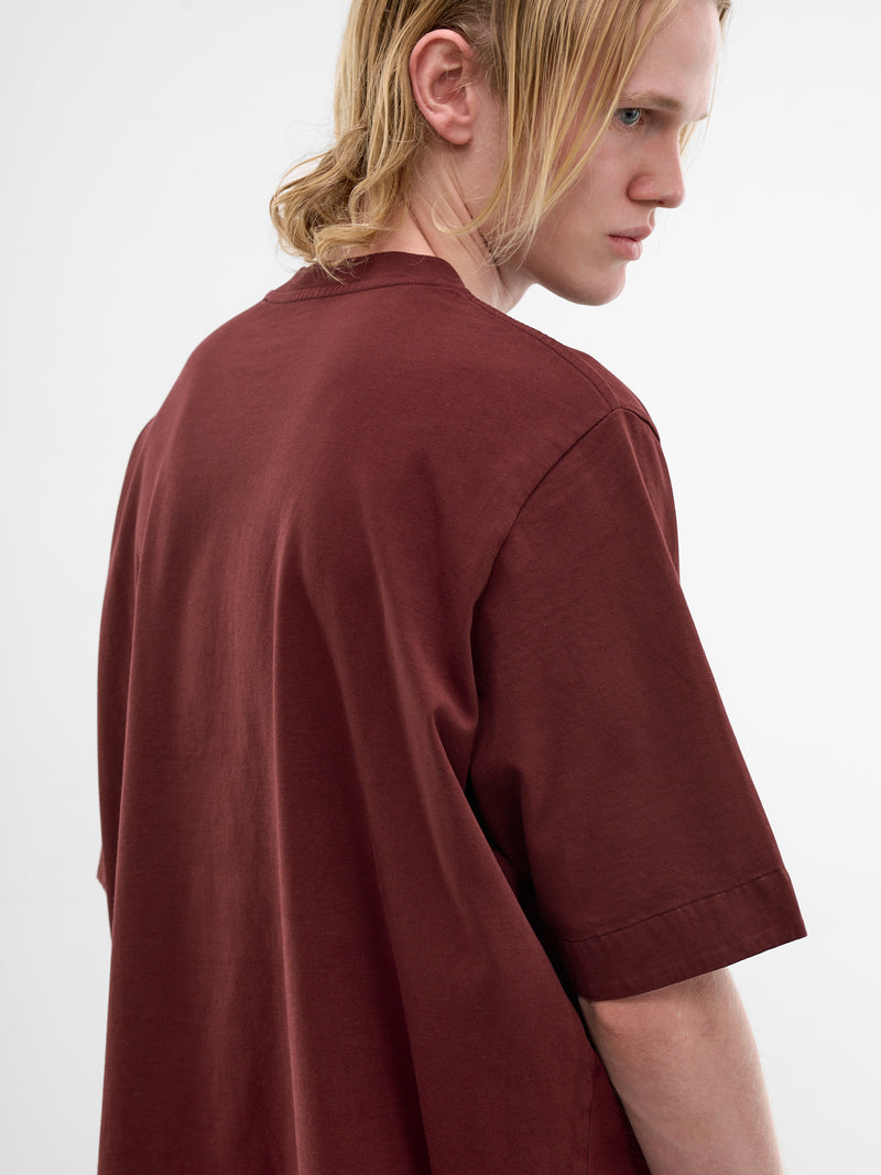 Burgundy Felix Cotton Tee (26HS031-WINE)