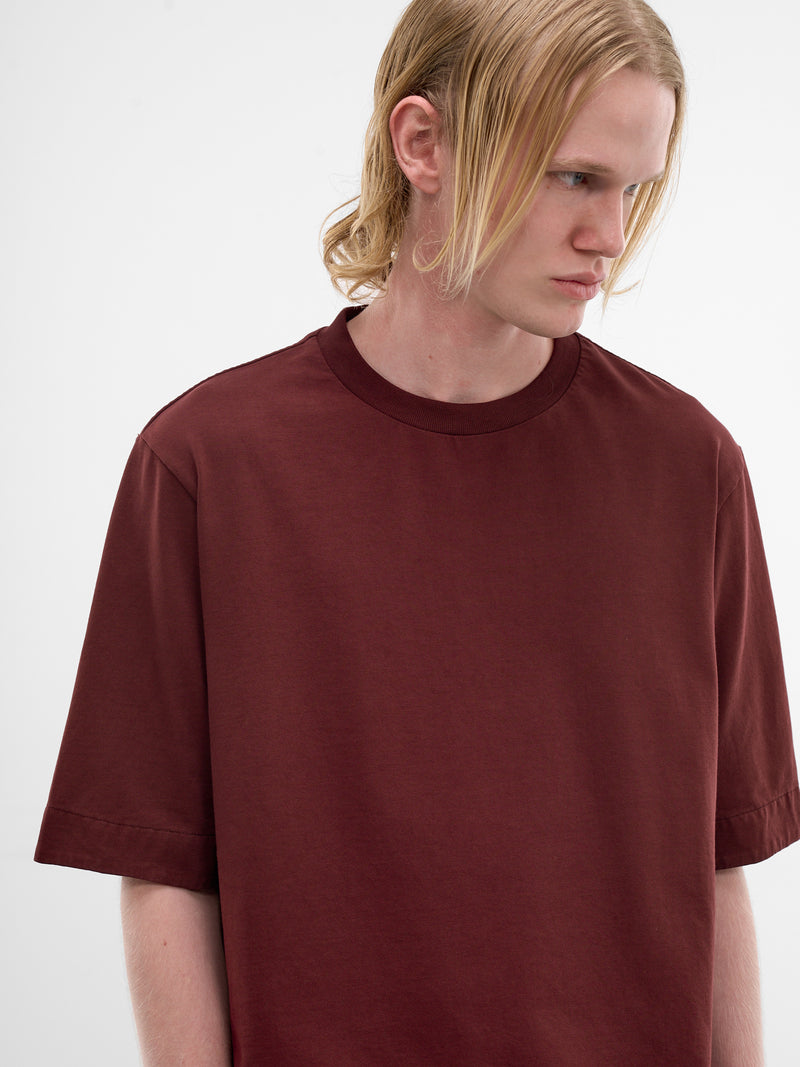 Burgundy Felix Cotton Tee (26HS031-WINE)