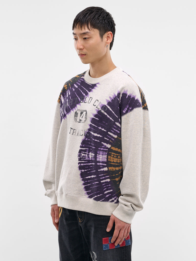 Oatmeal Tie-Dye Crewneck Sweatshirt (26SS-T-02-OATMEAL)