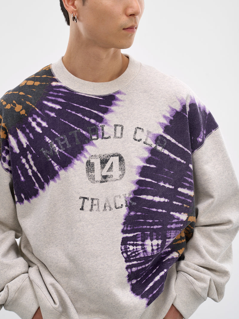 Oatmeal Tie-Dye Crewneck Sweatshirt (26SS-T-02-OATMEAL)