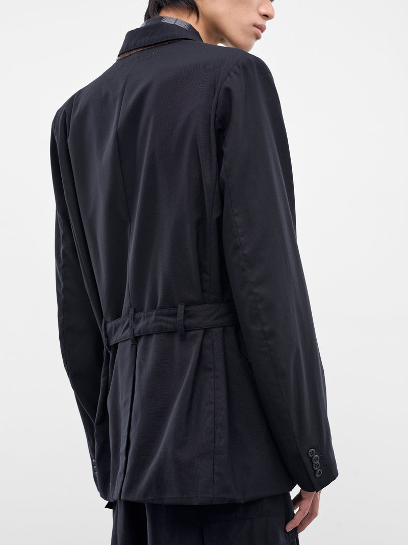 TAMME Navy Belted Blazer | H.Lorenzo - detail 1