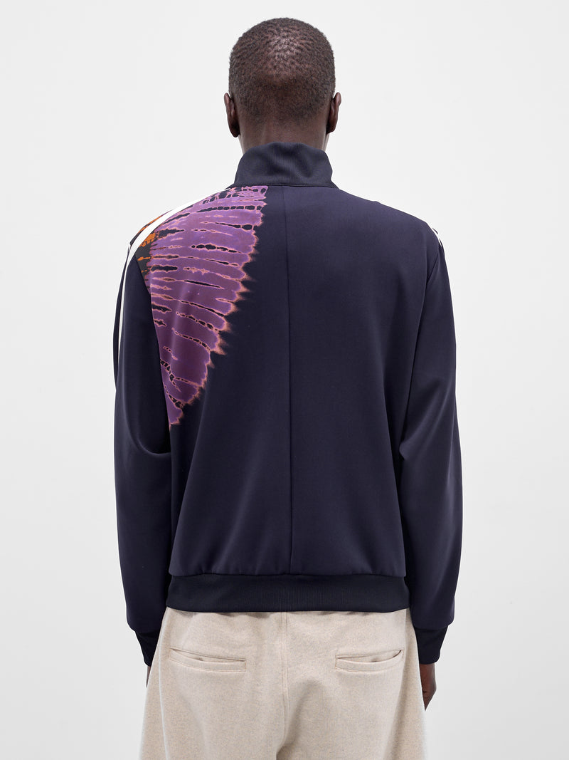 Navy Tie-Dye Print Track Jacket (26SS-JK-04-NAVY)