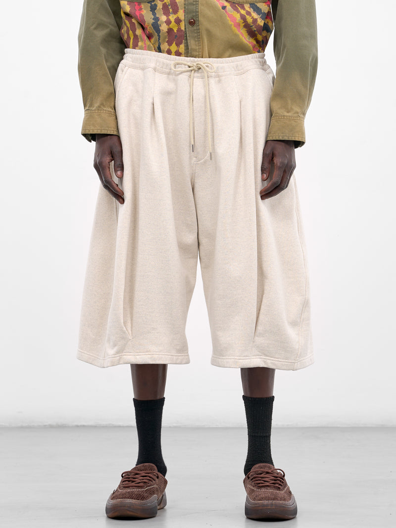 Oatmeal Cotton Baggy Balloon Shorts (26SS-P-06-OATMEAL)