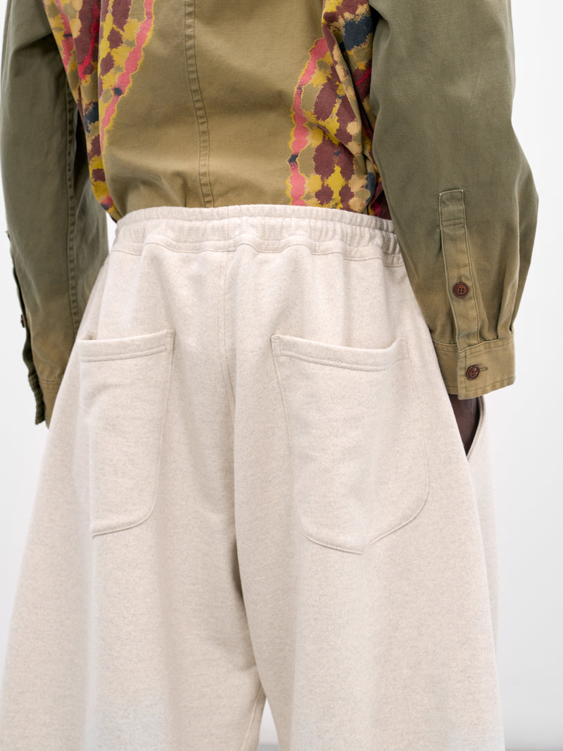 Oatmeal Cotton Baggy Balloon Shorts (26SS-P-06-OATMEAL)