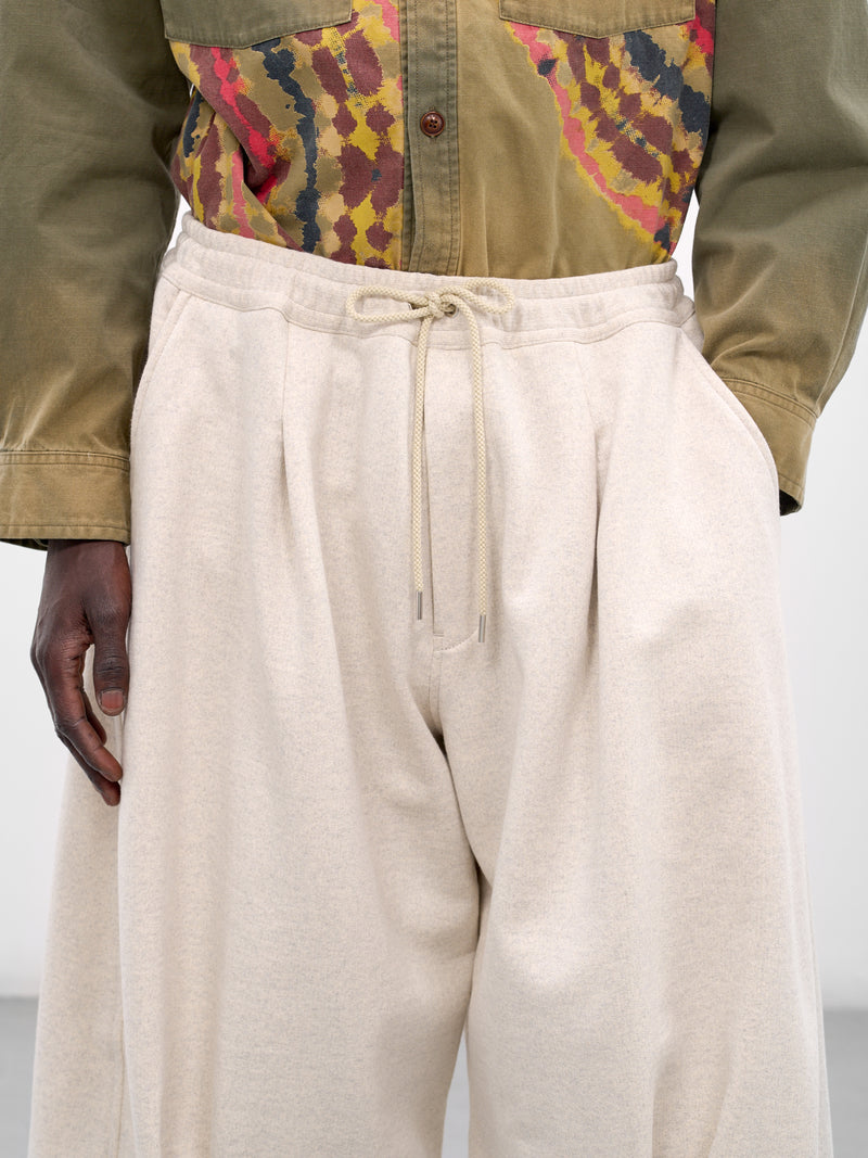 Oatmeal Cotton Baggy Balloon Shorts (26SS-P-06-OATMEAL)