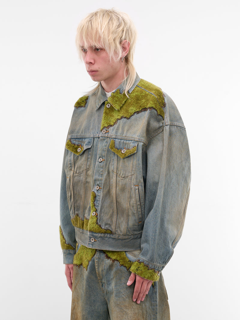 Moss Embroidery Denim Jacket (26SS20BL250-INDIGO)