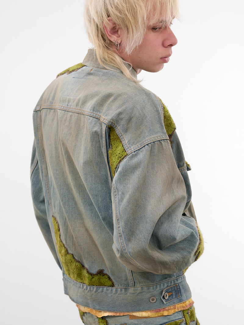 Moss Embroidery Denim Jacket (26SS20BL250-INDIGO)
