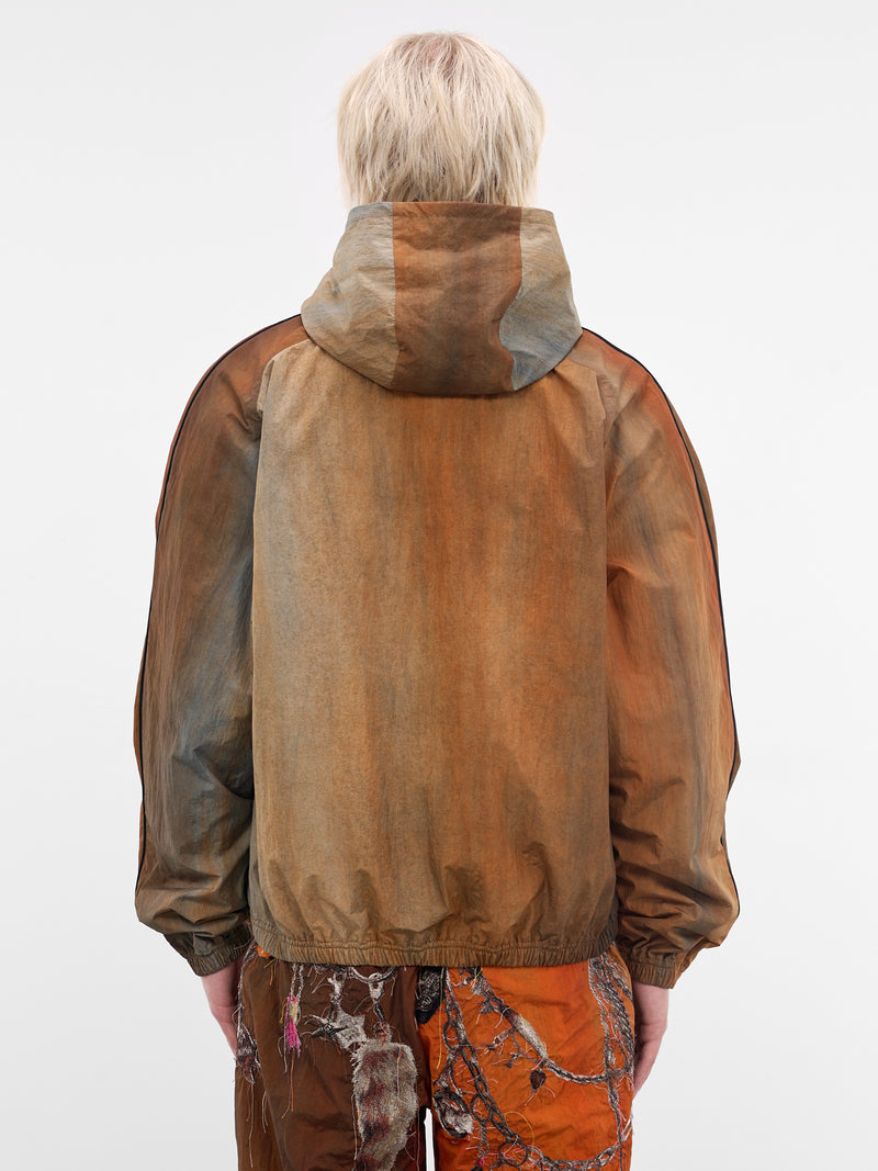 Trompe L'oeil Embroidered Track Jacket (26SS22BL252-BROWN)