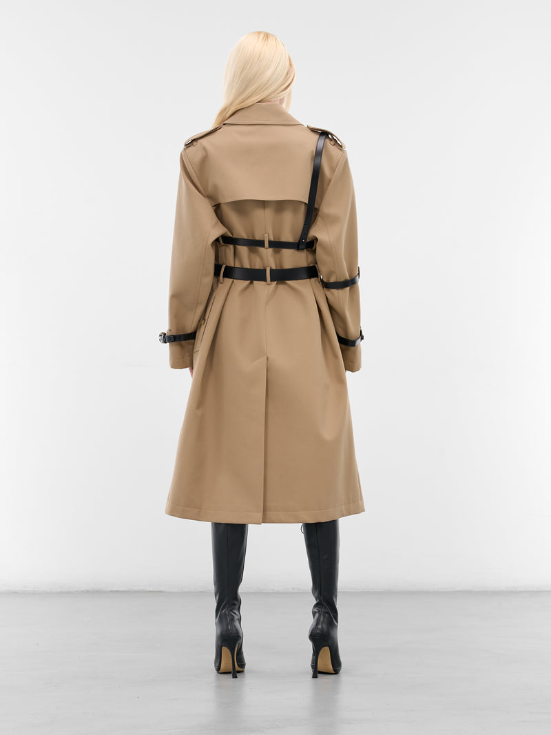 Beige Multi-Belt Trench Coat (27F3006-BEIGE)