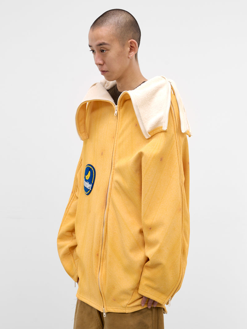 Yellow Banana Peel Zip Hoodie (28CS422-YELLOW)