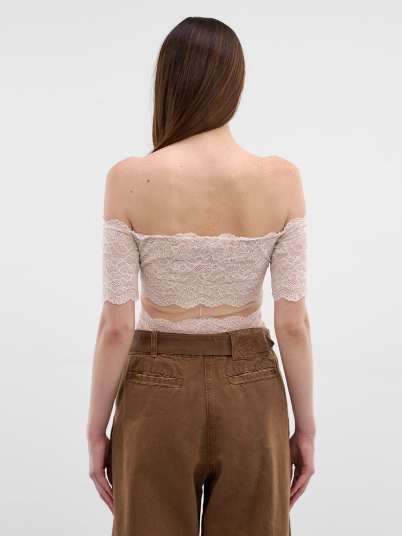 White Lace Off-Shoulder Top (2C451A-C8171-AMBERLIGHT)