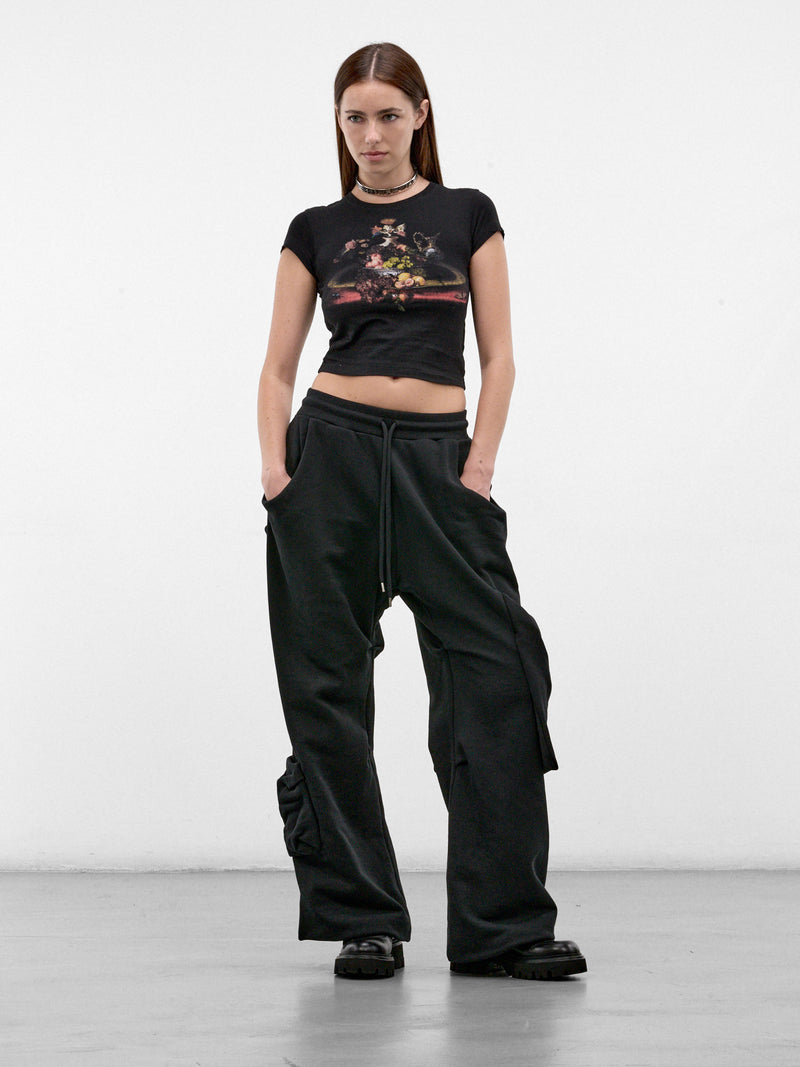 Black Cotton Achilles Cargo Sweatpants (2J01000F-J00AS-BLACK_