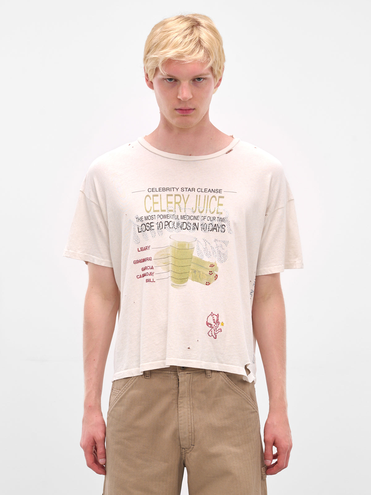 Cream 'Celery Cleanse' Graphic Tee (2U006Q3009VWT-CREAM)