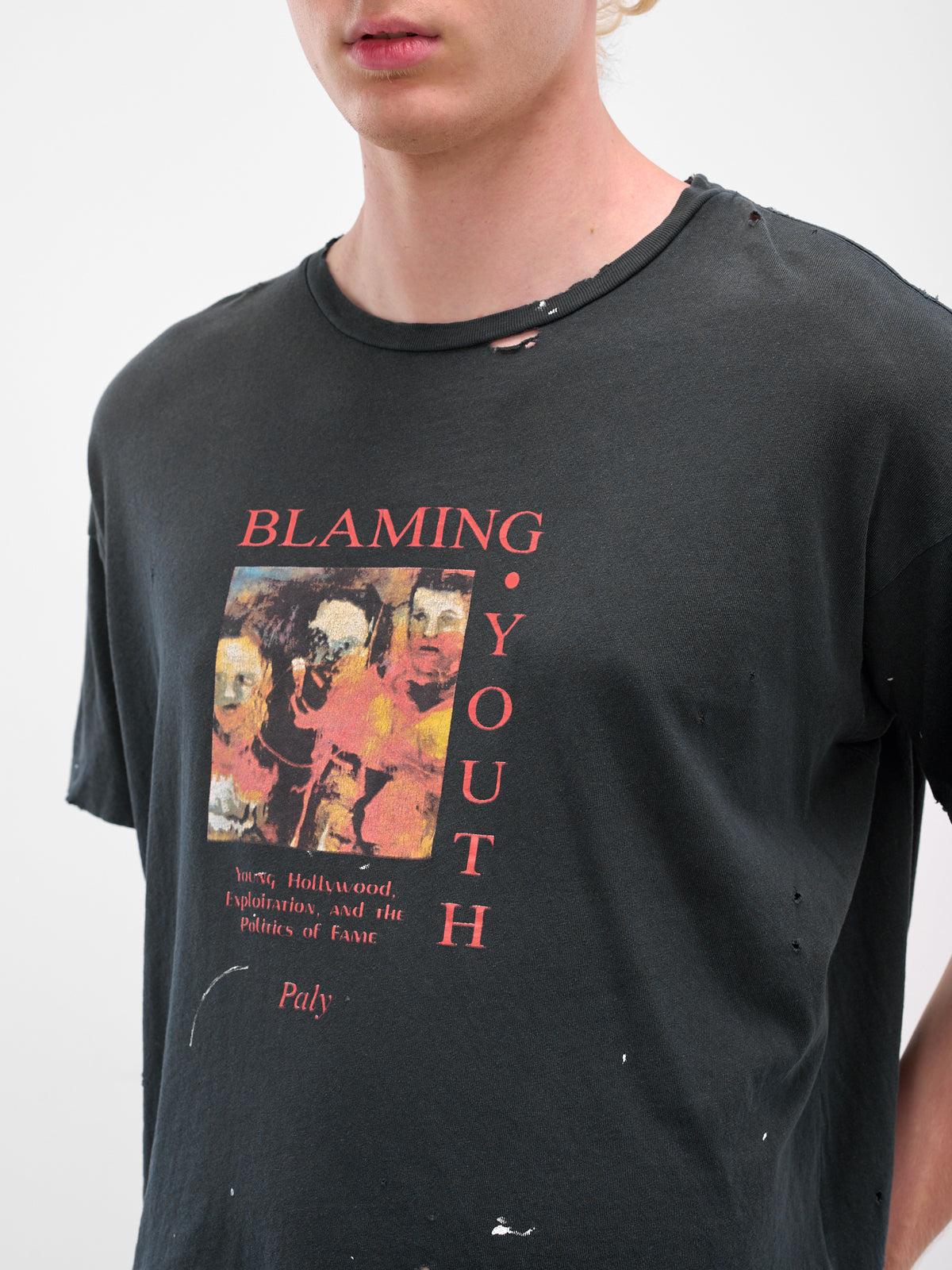Black 'Blaming Youth' Graphic Tee (2U007Q3009VBK-BLACK)