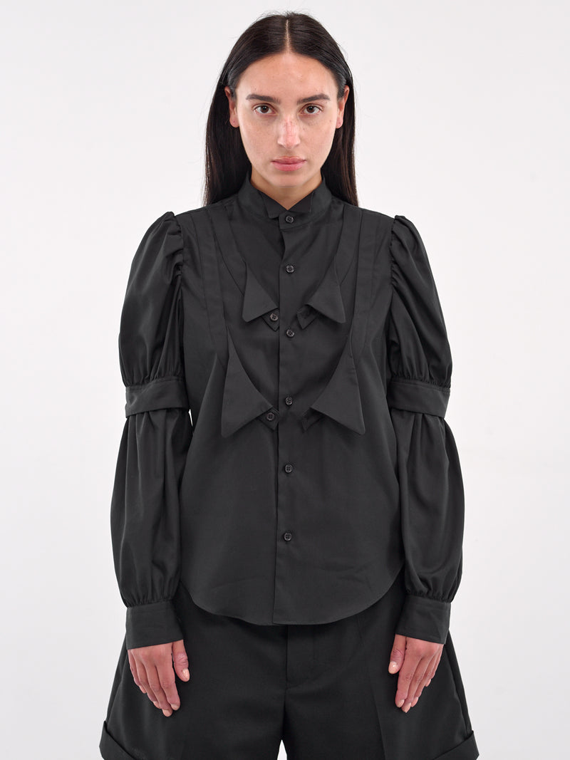 Deconstructed Tuxedo Shirt (3O-B007-BLACK)