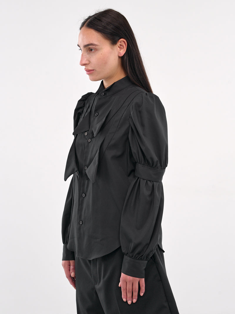 Deconstructed Tuxedo Shirt (3O-B007-BLACK)