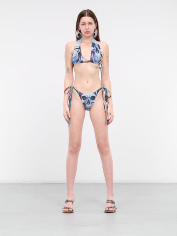 Skull Print Bikini Top 301801 SKULL PRINT