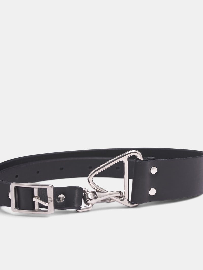 Black Leather Latch Belt (31-LATCH-BELT-BLACK)