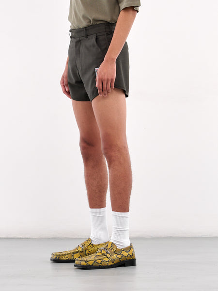 【オリーブ（37）】Mario Cotton Gym Short Men's Rio Velour Shorts - Albero – Dandy Del Mar
