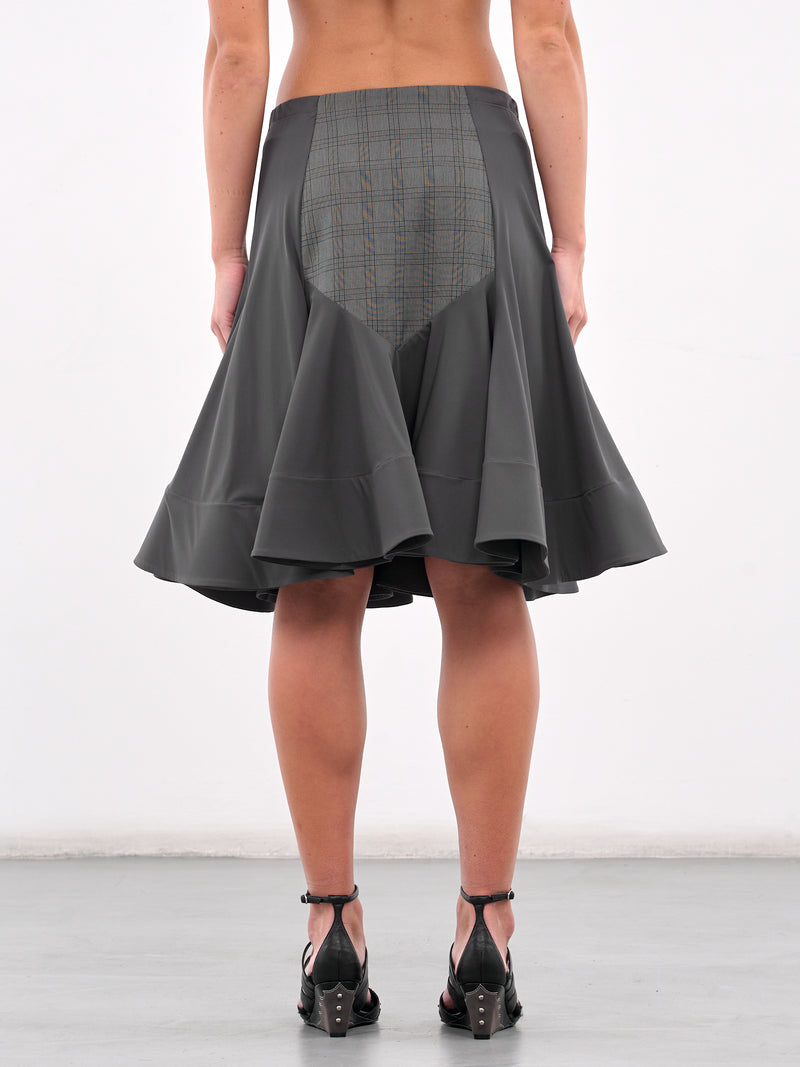 Gray Tartan Calamity Suit Skirt (3259-CALAMITY-GREY-TARTAN)