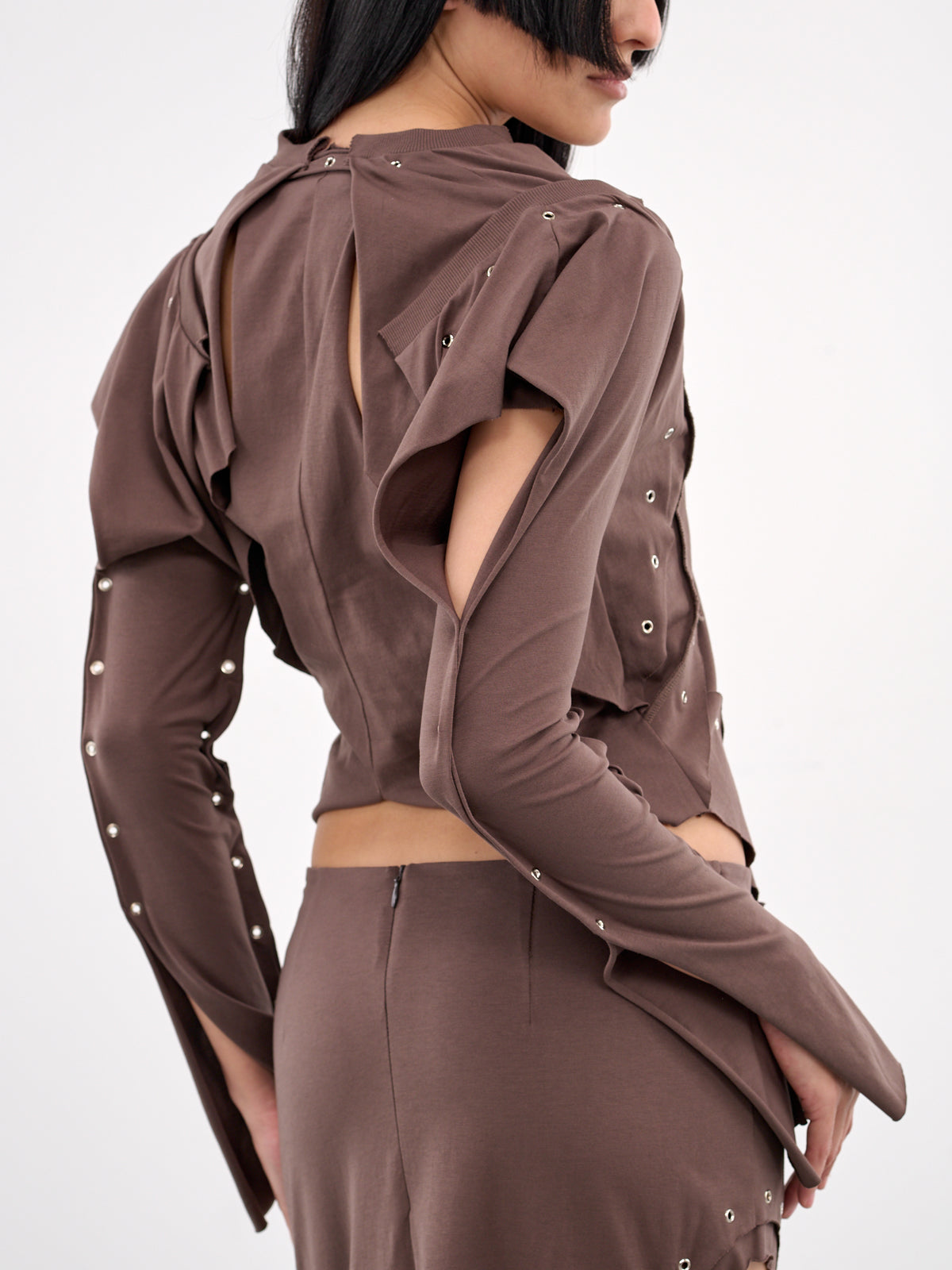 Robyn Eyelet Top (331-629-ROBYN-BROWN