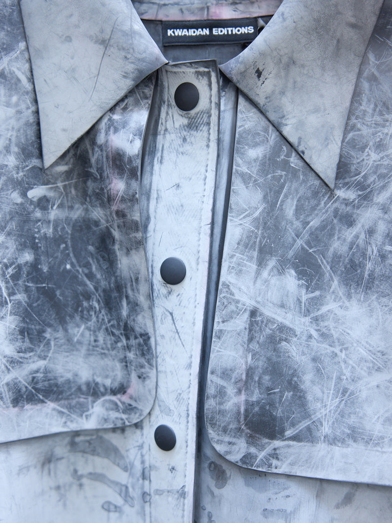 Black Latex Maxi Trench (WC056LX-LA-BLACK)