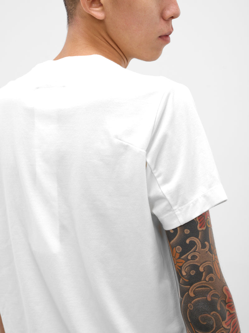 White Egg Crack Graphic Tee (33CS429-WHITE)