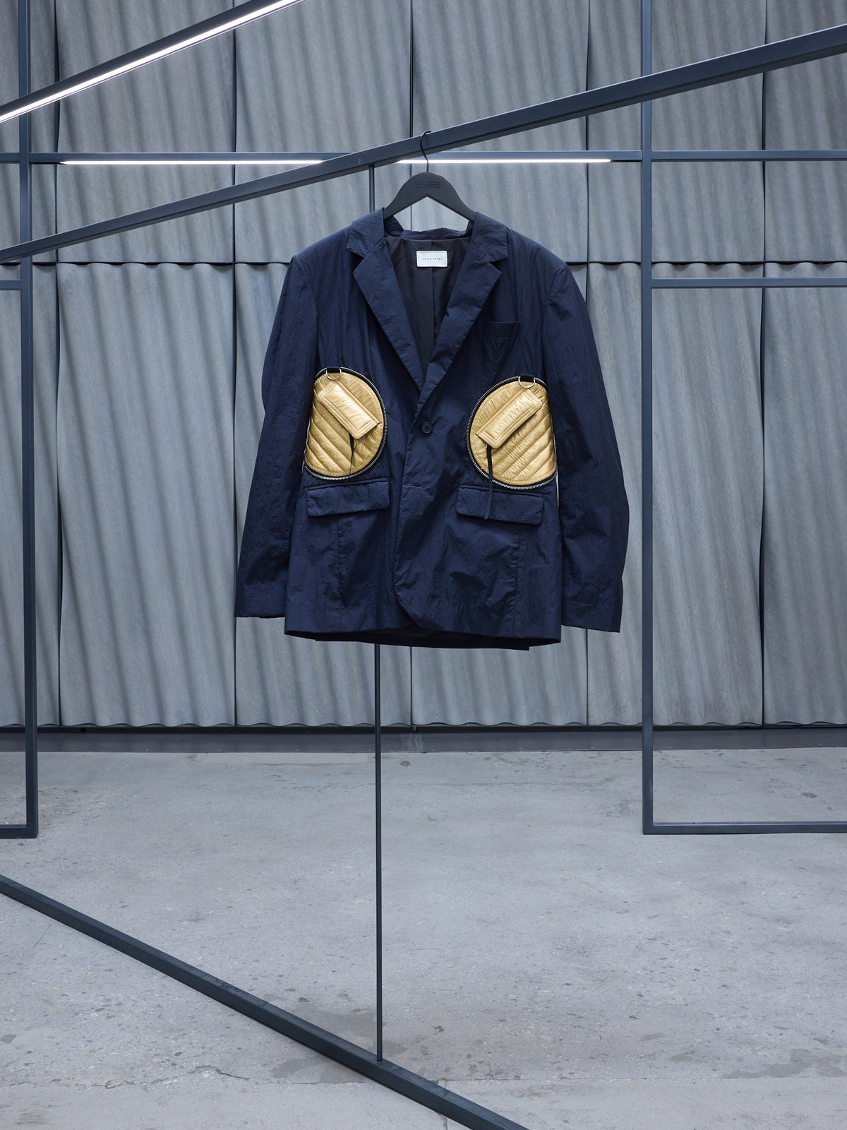 Black Packable Quilted Jacket (CG-CWOJKT47-BLACK)