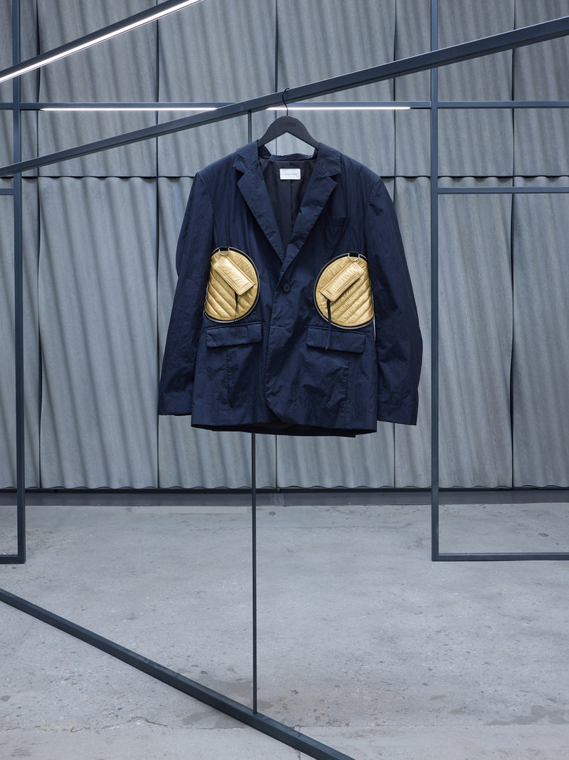 Black Packable Quilted Jacket (CG-CWOJKT47-BLACK)