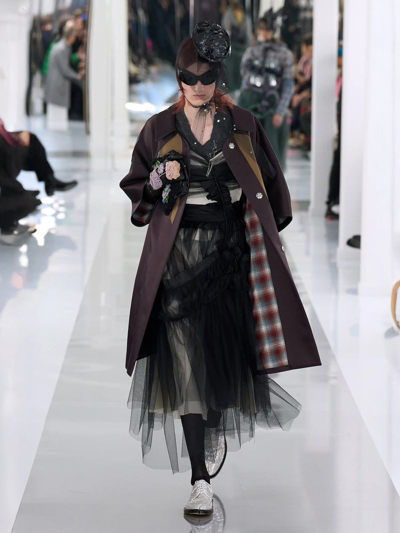 Black Deconstructed Tulle Dress (S29DD0014-S48403-900-BLACK)