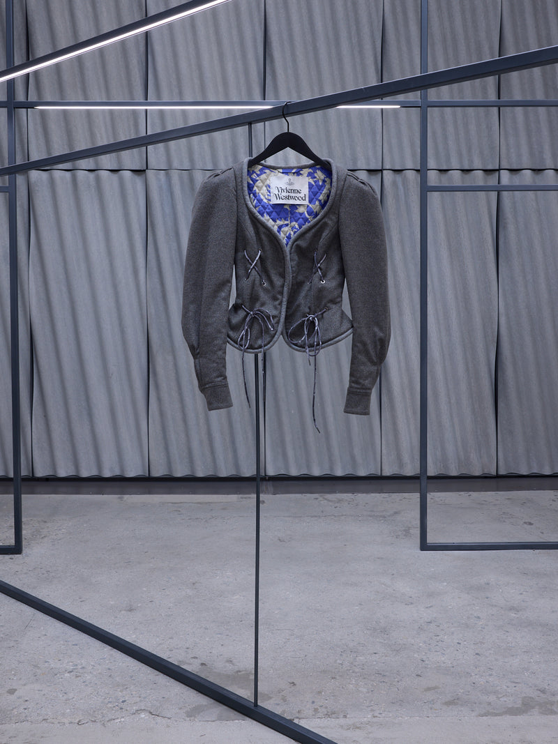 Gray Gexi Spencer Jacket (14010069-W00MB-M409-MILITARY)