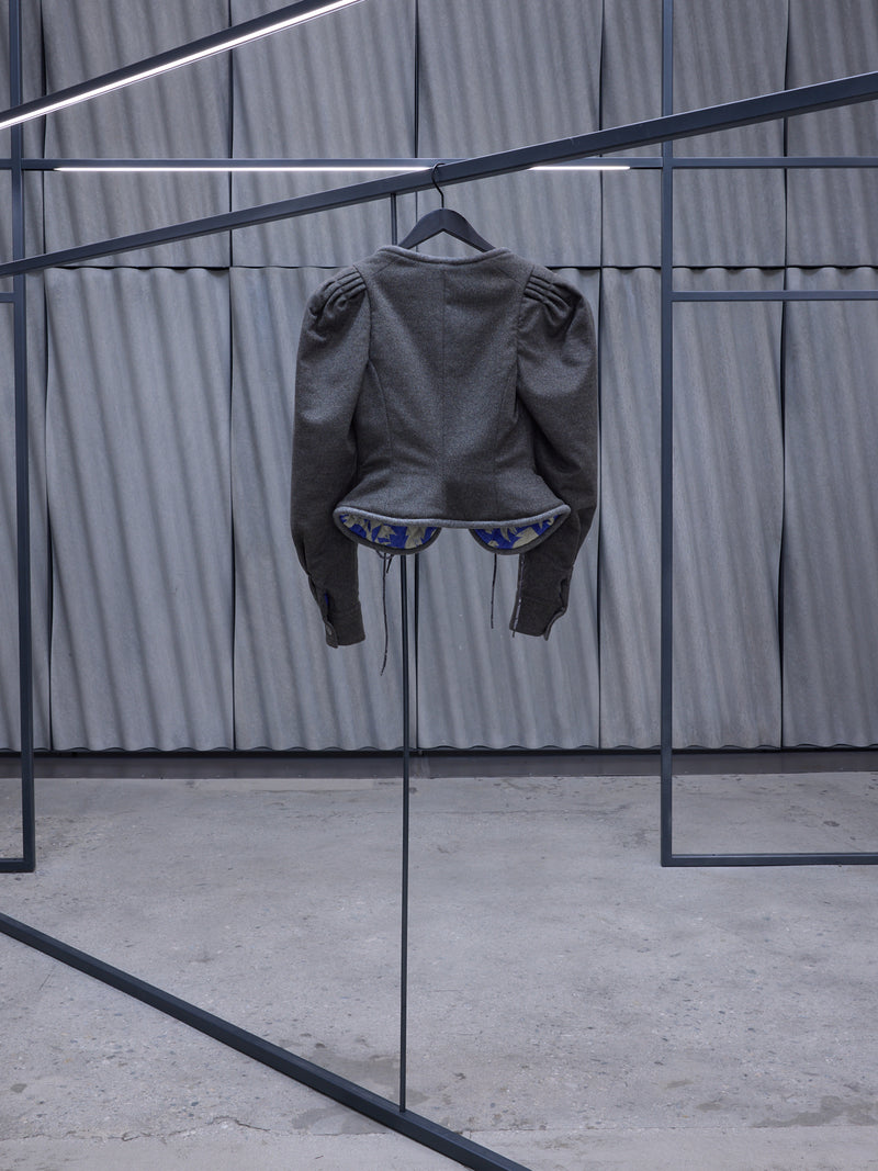 Gray Gexi Spencer Jacket (14010069-W00MB-M409-MILITARY)