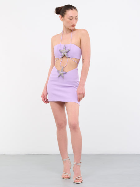 calista mini dress lilac DAVID KOMA