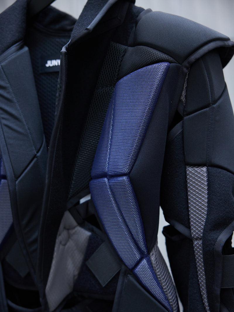 Padded Maxi Coat (JN-C016-051-BLACK-NAVY)