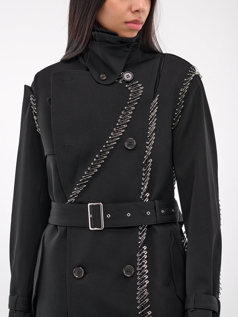 Safety Pin Coat (3N-C004-051-BLACK)