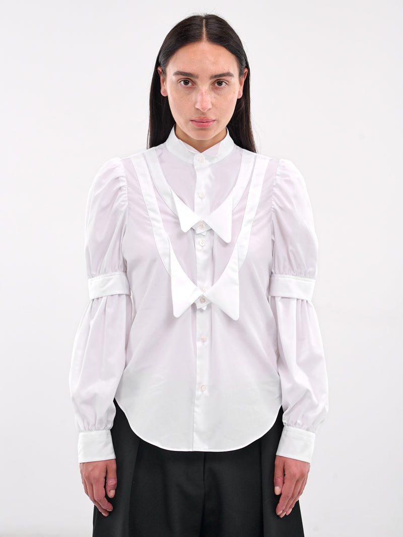 Deconstructed Tuxedo Shirt (3O-B007-WHITE)