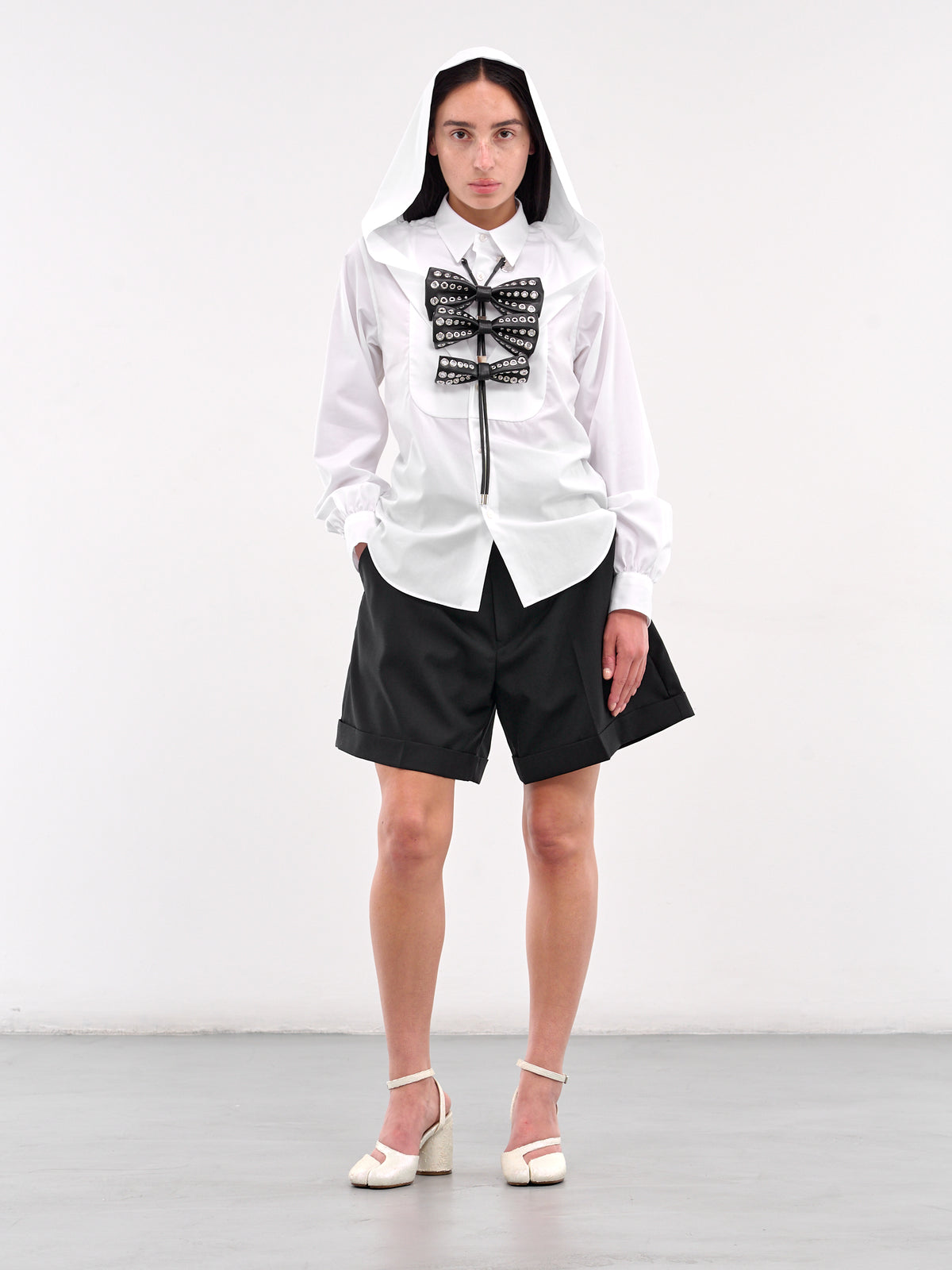 Triple Bow Necklace (3O-V012-BLACK)