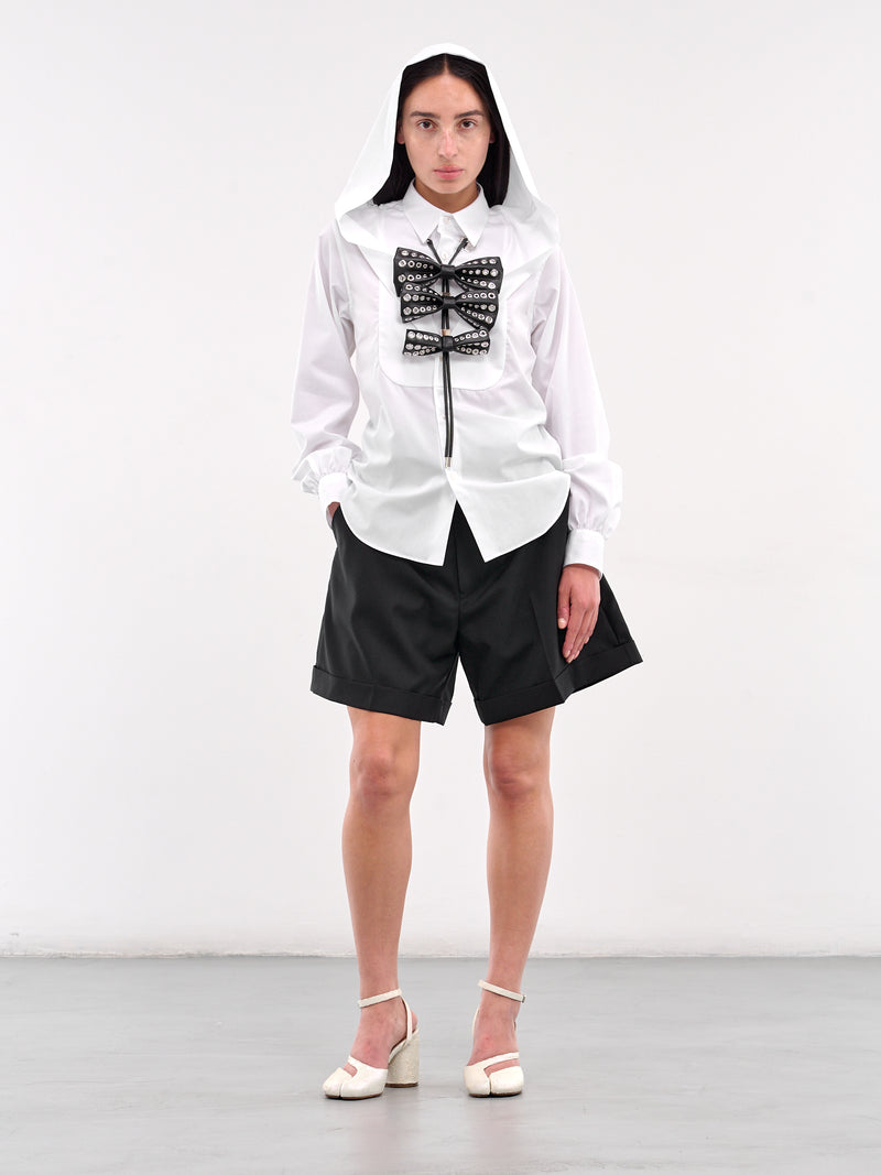 Triple Bow Necklace (3O-V012-BLACK)