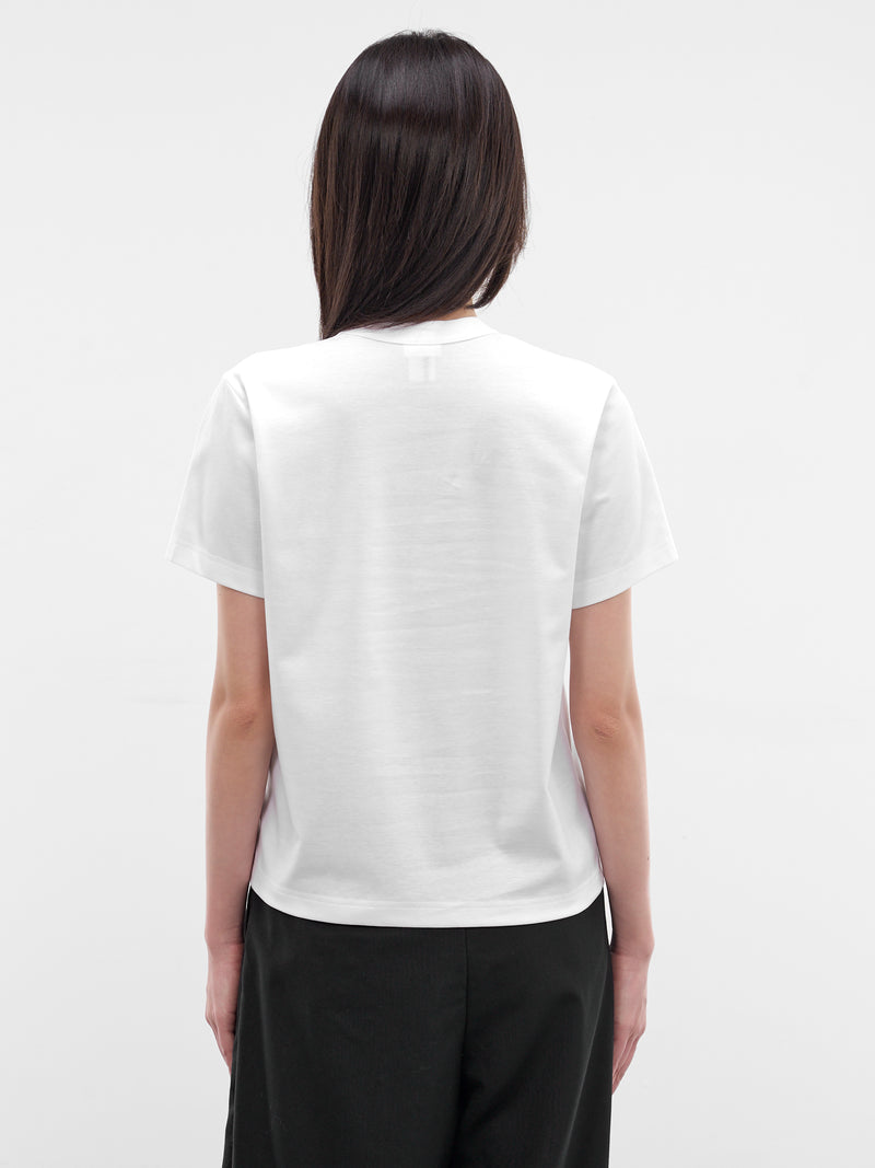 White 3D Star Paneled Tee (3Q-T006-S26-WHITE)
