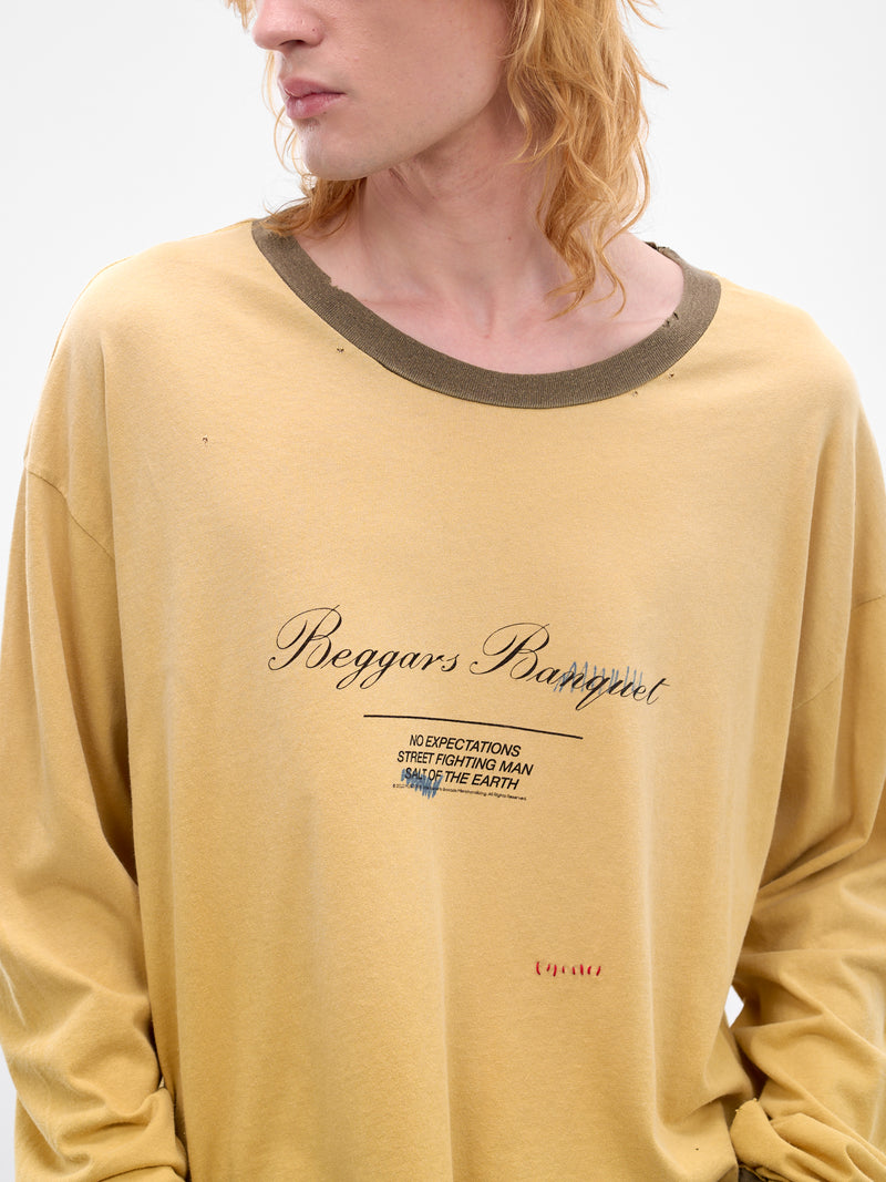 Paly x Rolling Stones Beggars Banquet Tee (3U001Q2021YLW-YELLOW)