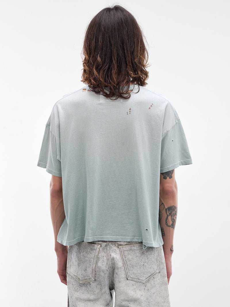 Blue Mythyss Distressed Tee (2U002Q1010-TEAL)