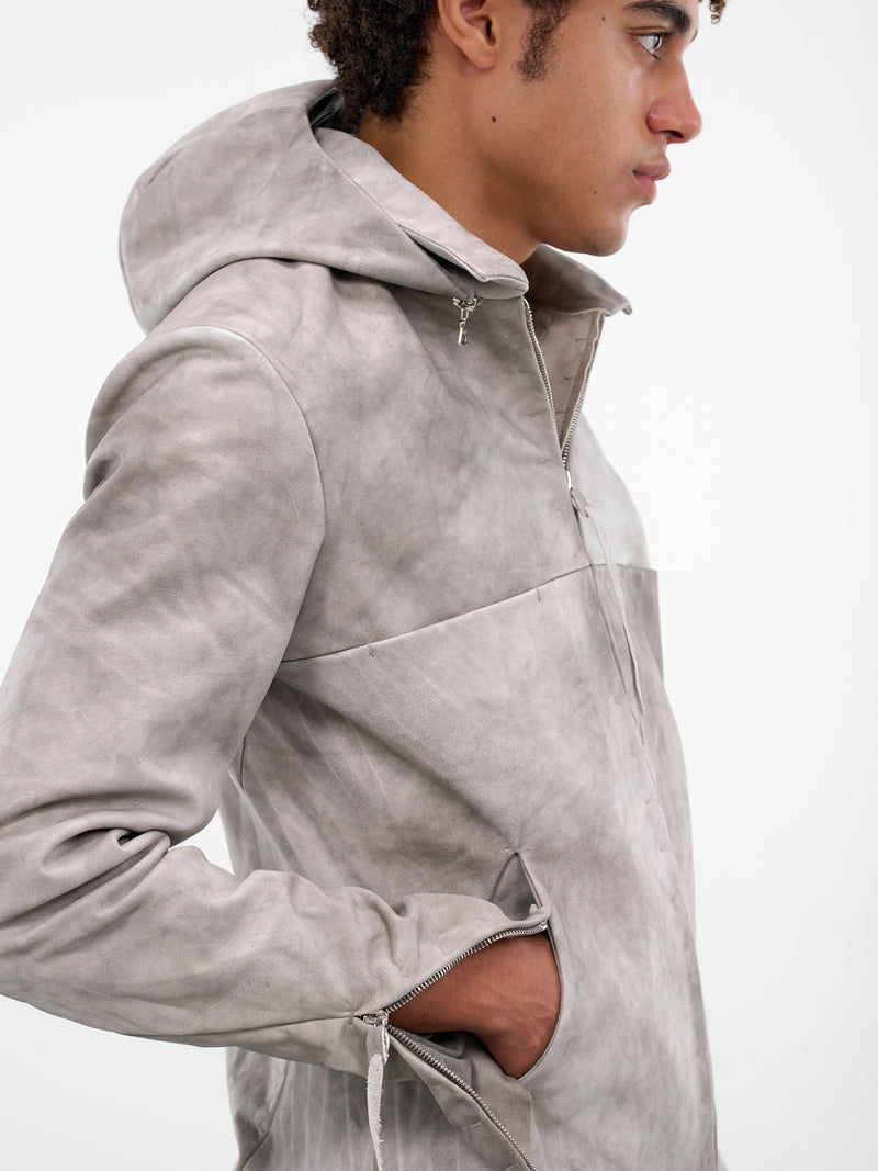 4-Pocket Detachable Hood Leather Jacket (4-POCKET-DETACHABLE-HOOD-CARBO)